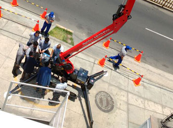 Plataforma elevadora sobre oruga modelo Spider 15.75