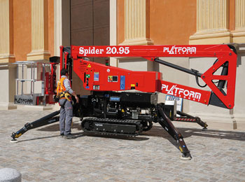 Plataforma elevadora sobre oruga modelo Spider 20.95