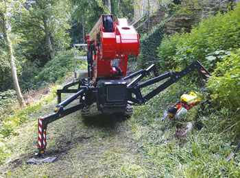 Plataforma elevadora sobre oruga modelo Spider 22.10