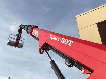 Plataforma elevadora sobre oruga modelo Spider 30t